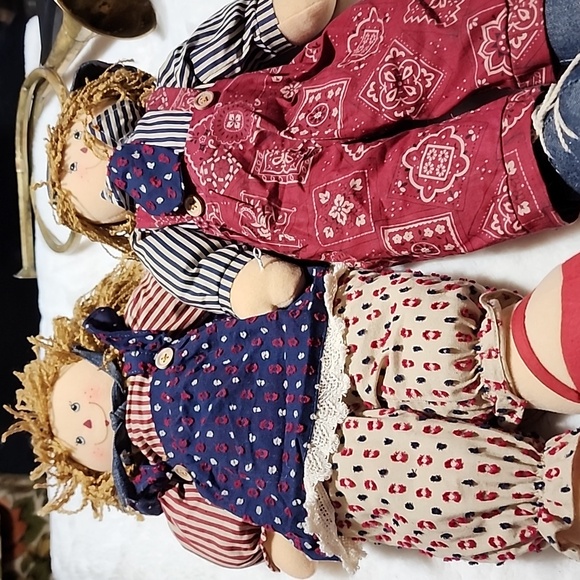 RAGGEDY ANN AND RAGGEDY ANDY DOLLS. USED 2004. - Picture 6 of 8